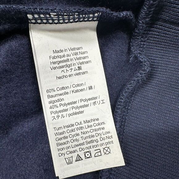 Crewcuts Navy Star Sweatshirt Silver Glitter Stars Girls Size XL - Picture 6 of 6